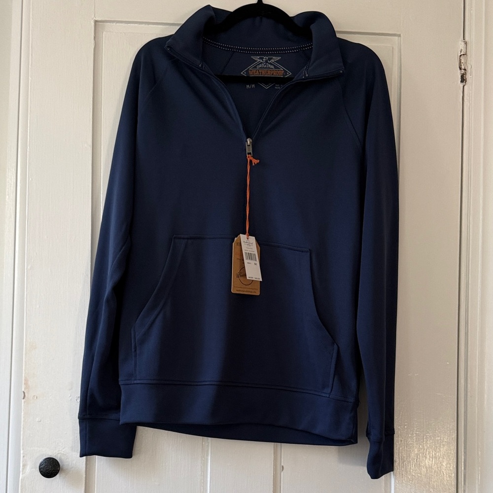 Weatherproof Men's Dark Blue Zip-Up Shirt